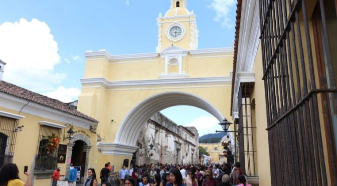 El último remozamiento del Arco de Santa Catalina en Antigua Guatemala