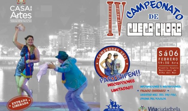 4º Campeonato de Cueca Chora se realizará en el frontis del Teatro Municipal de Viña del Mar