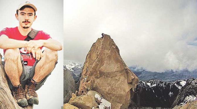 Nicolás Giraldo E., escalador quindiano ‘amarrado’ a la montaña